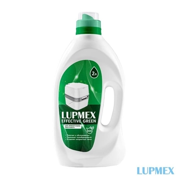 Жидкость для биотуалета LUPMEX Effective Green 2л, для нижнего бака