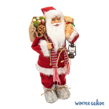 Фигурка Дед Мороз Winter Glade высота 60 см (красный вельвет) Артикул: M22