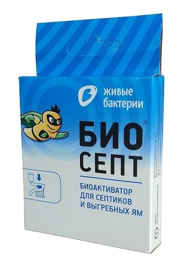 Биоактиватор для септиков Биосепт "Живые бактерии" 50 г 2 пакета