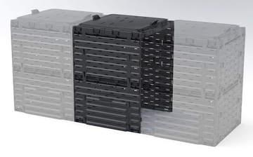 Расширитель компостера Piteco 1030 чёрный 300л.