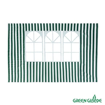 Стенка зеленая с окном Green glade 4110