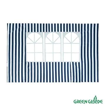 Стенка синяя с окном Green glade 4120
